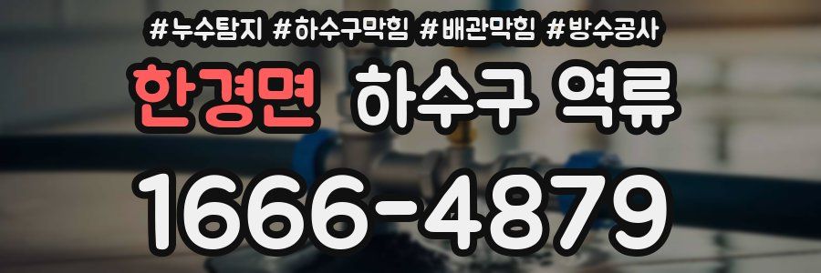 한경면 하수구 역류