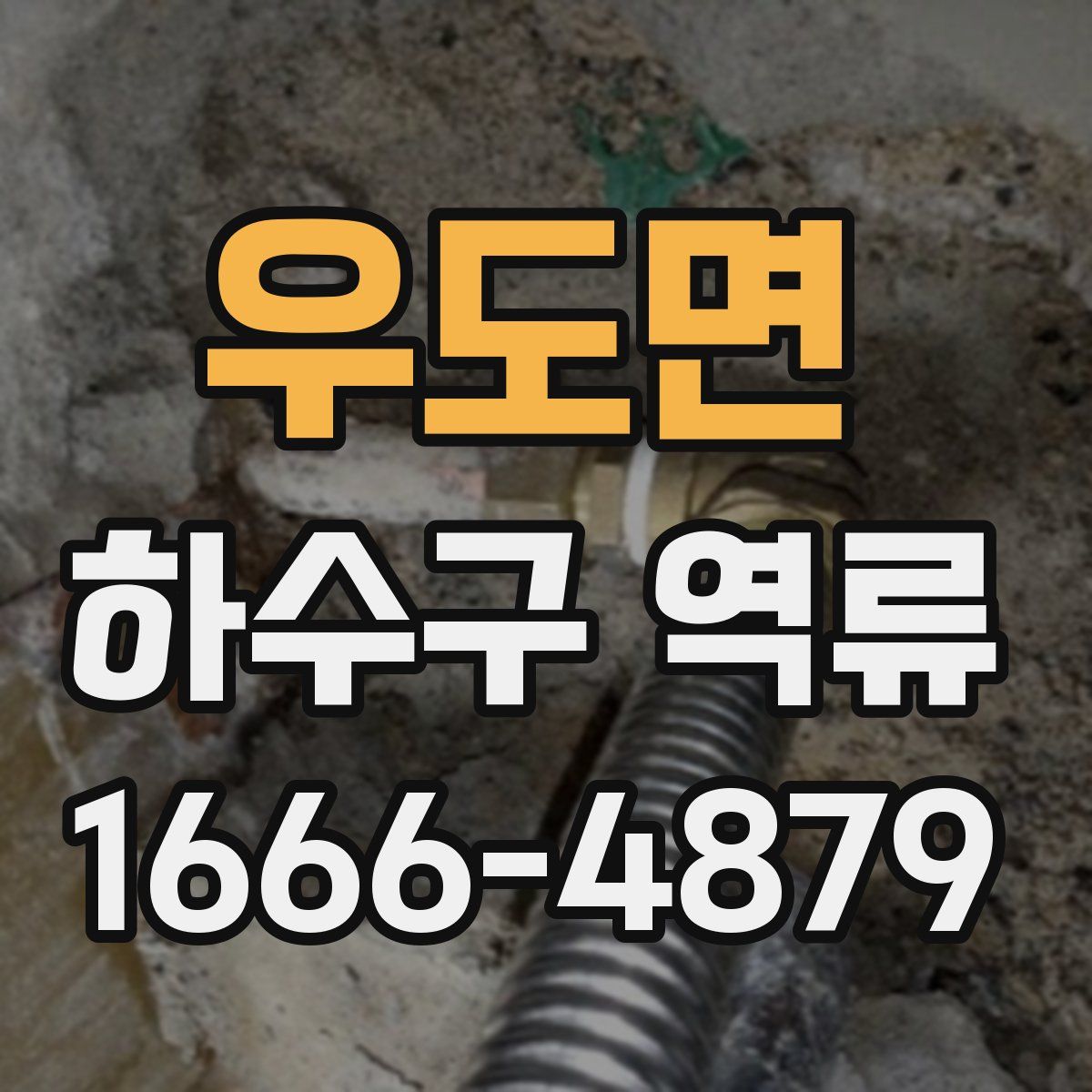 우도면 하수구 역류