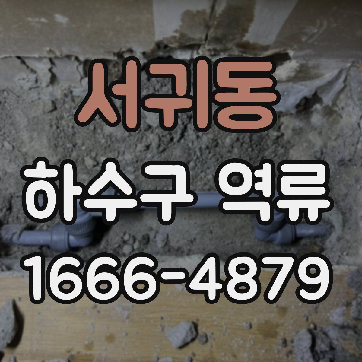 서귀동 하수구 역류