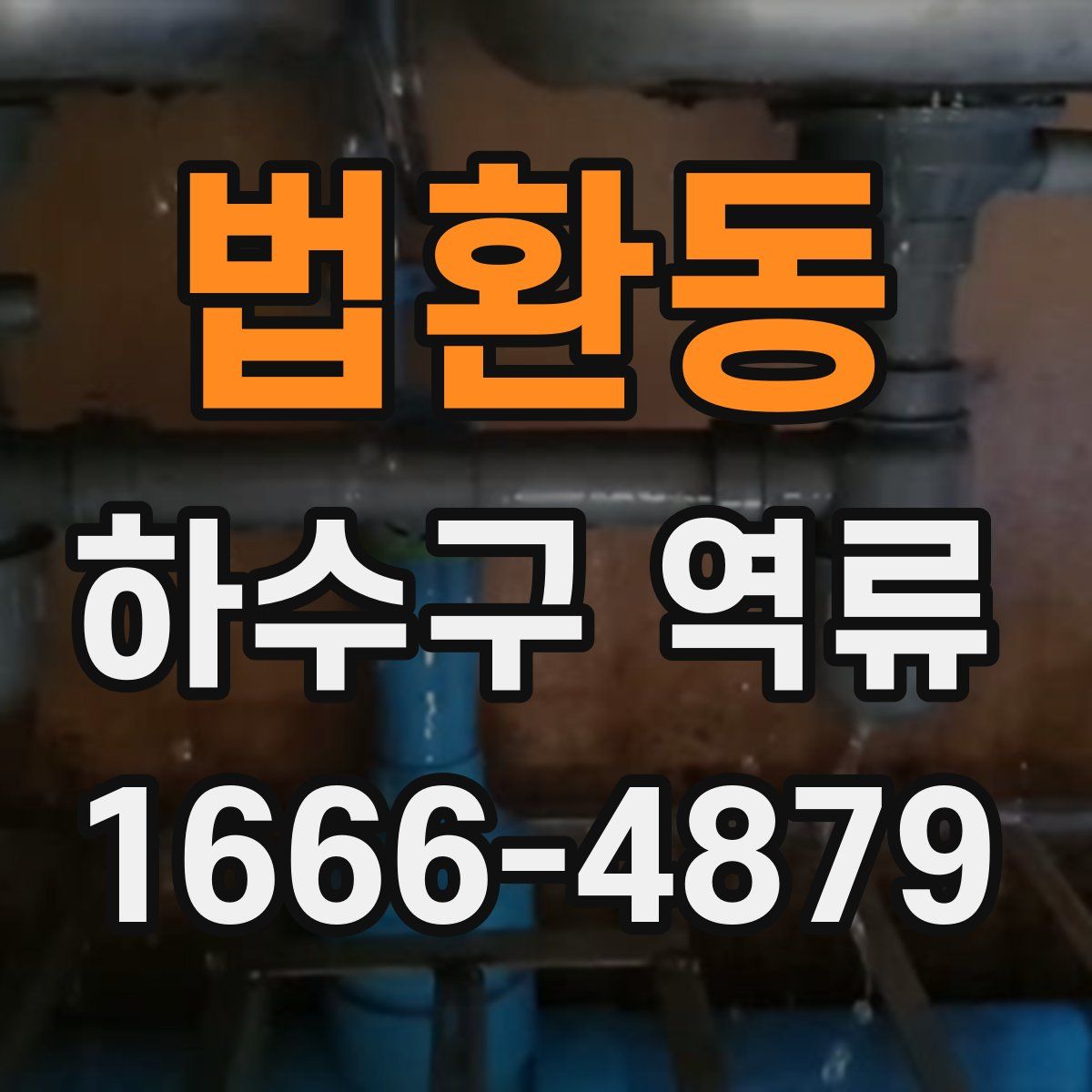 법환동 하수구 역류