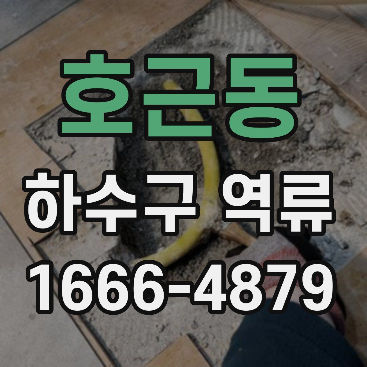 호근동 하수구 역류
