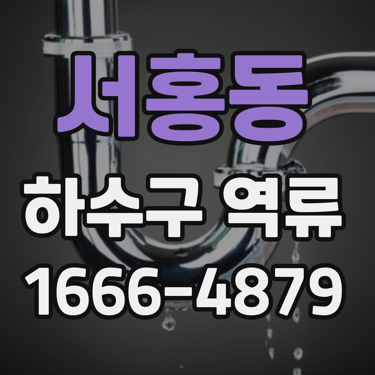 서홍동 하수구 역류