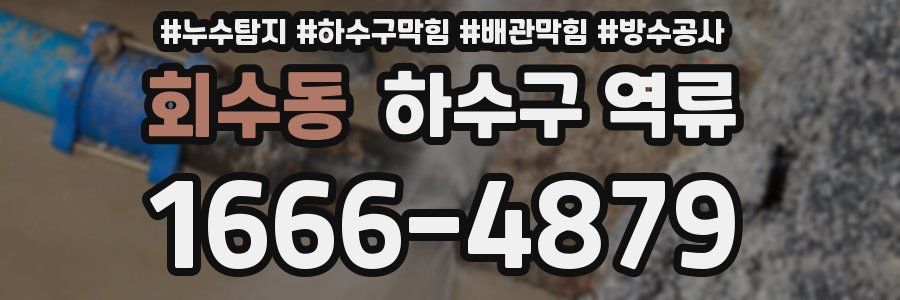 회수동 하수구 역류