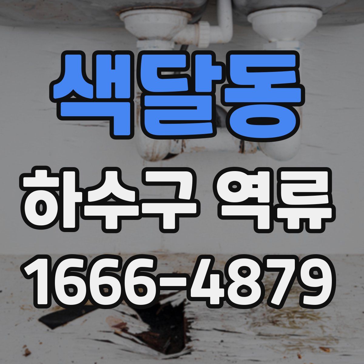색달동 하수구 역류