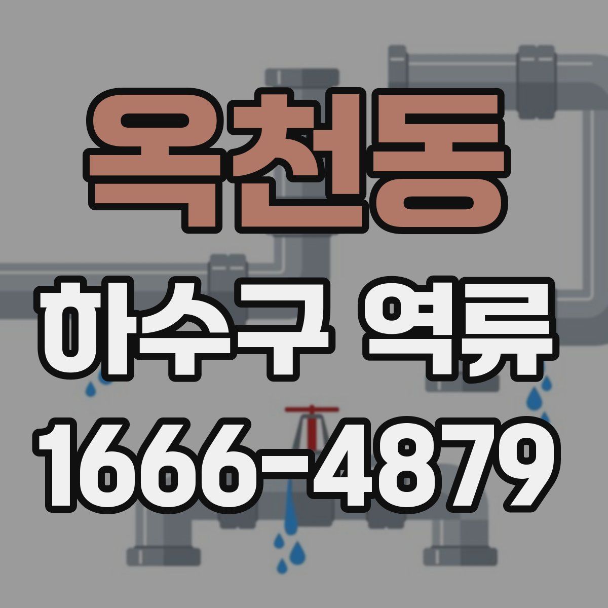 옥천동 하수구 역류
