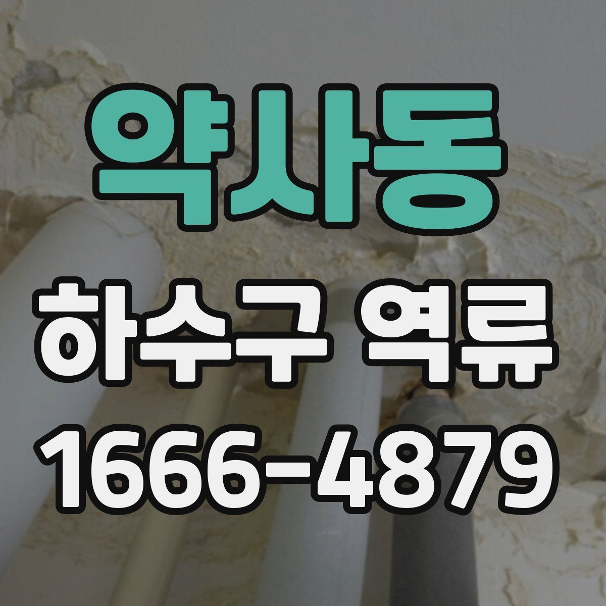 약사동 하수구 역류