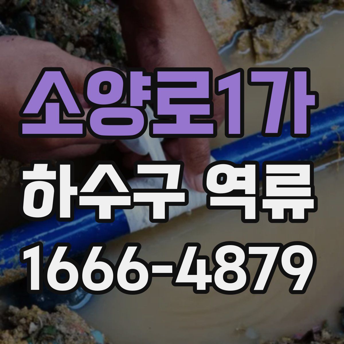 소양로1가 하수구 역류
