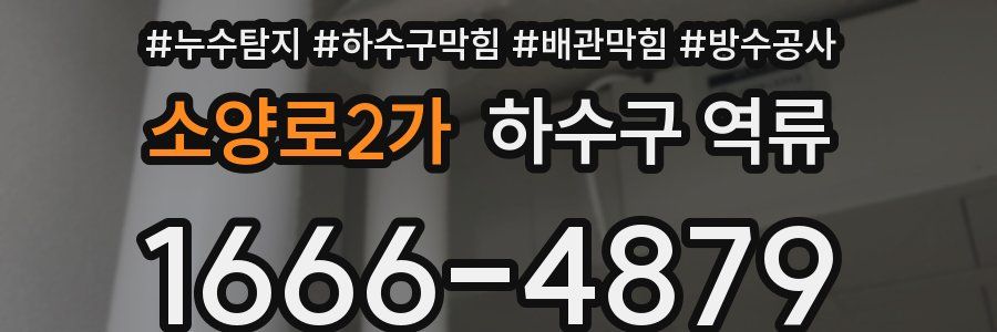소양로2가 하수구 역류