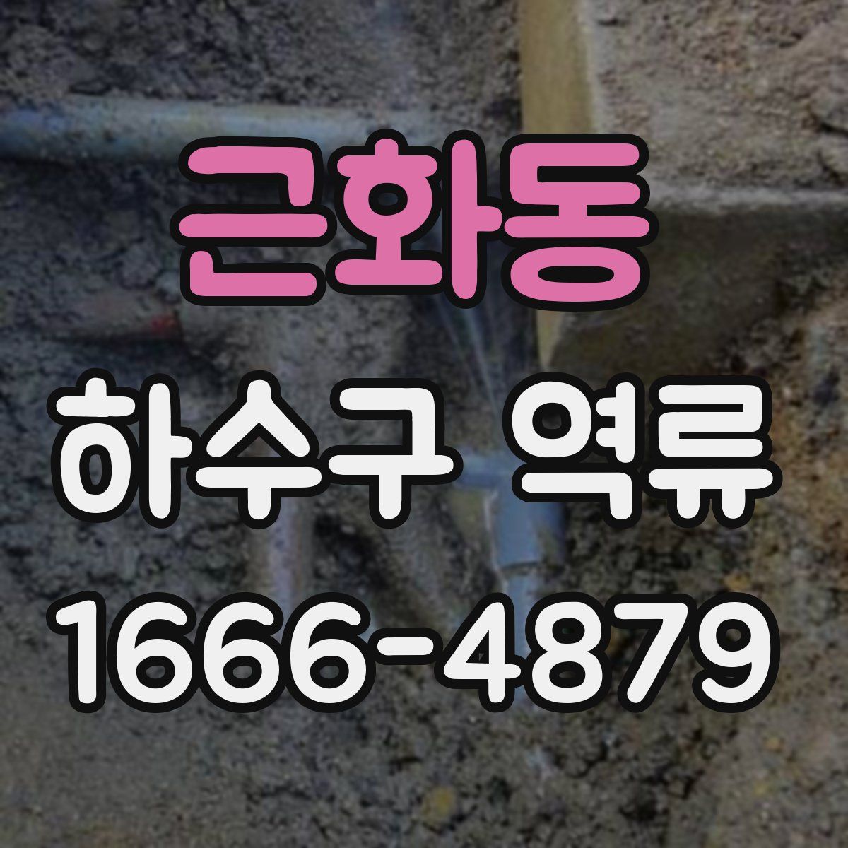 근화동 하수구 역류