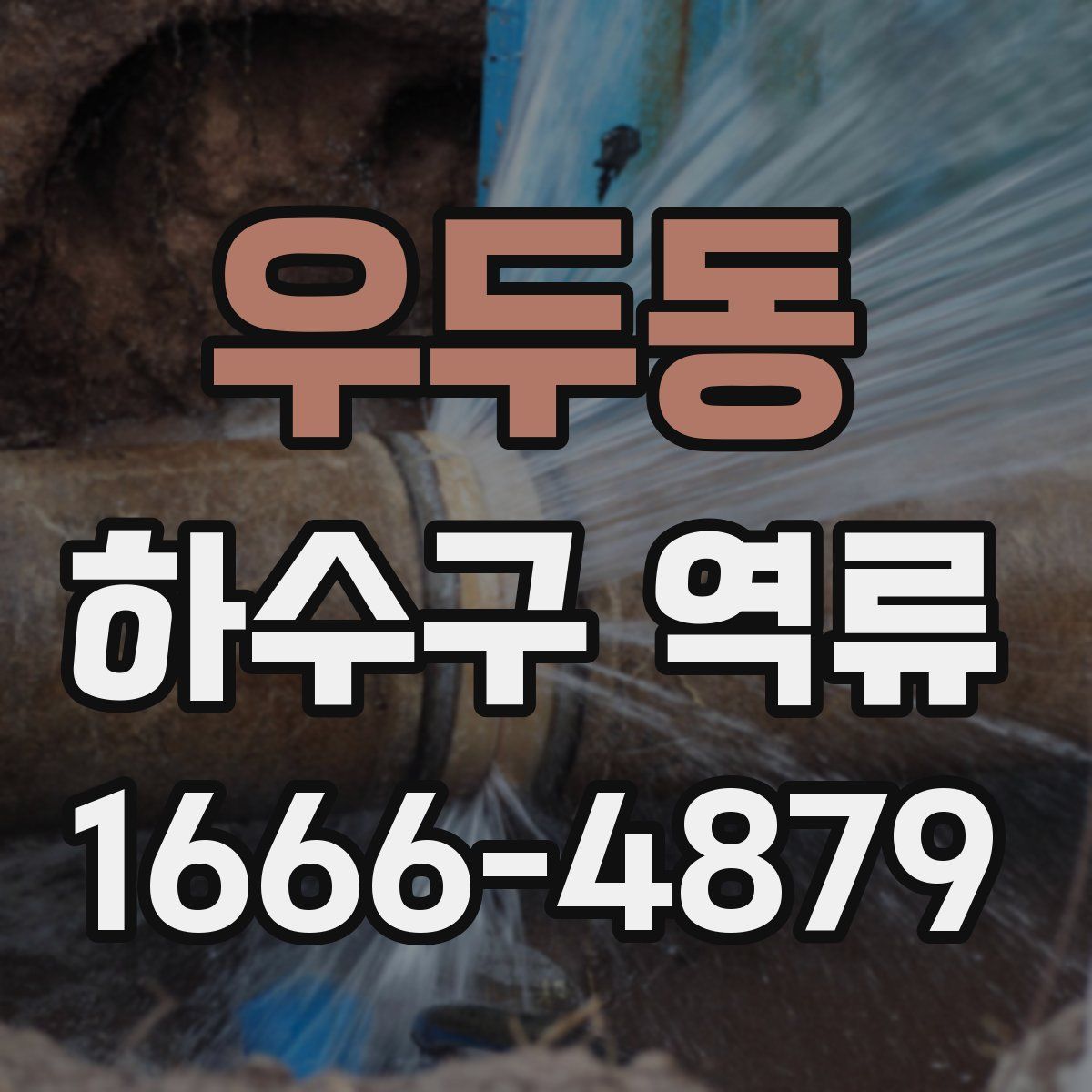 우두동 하수구 역류