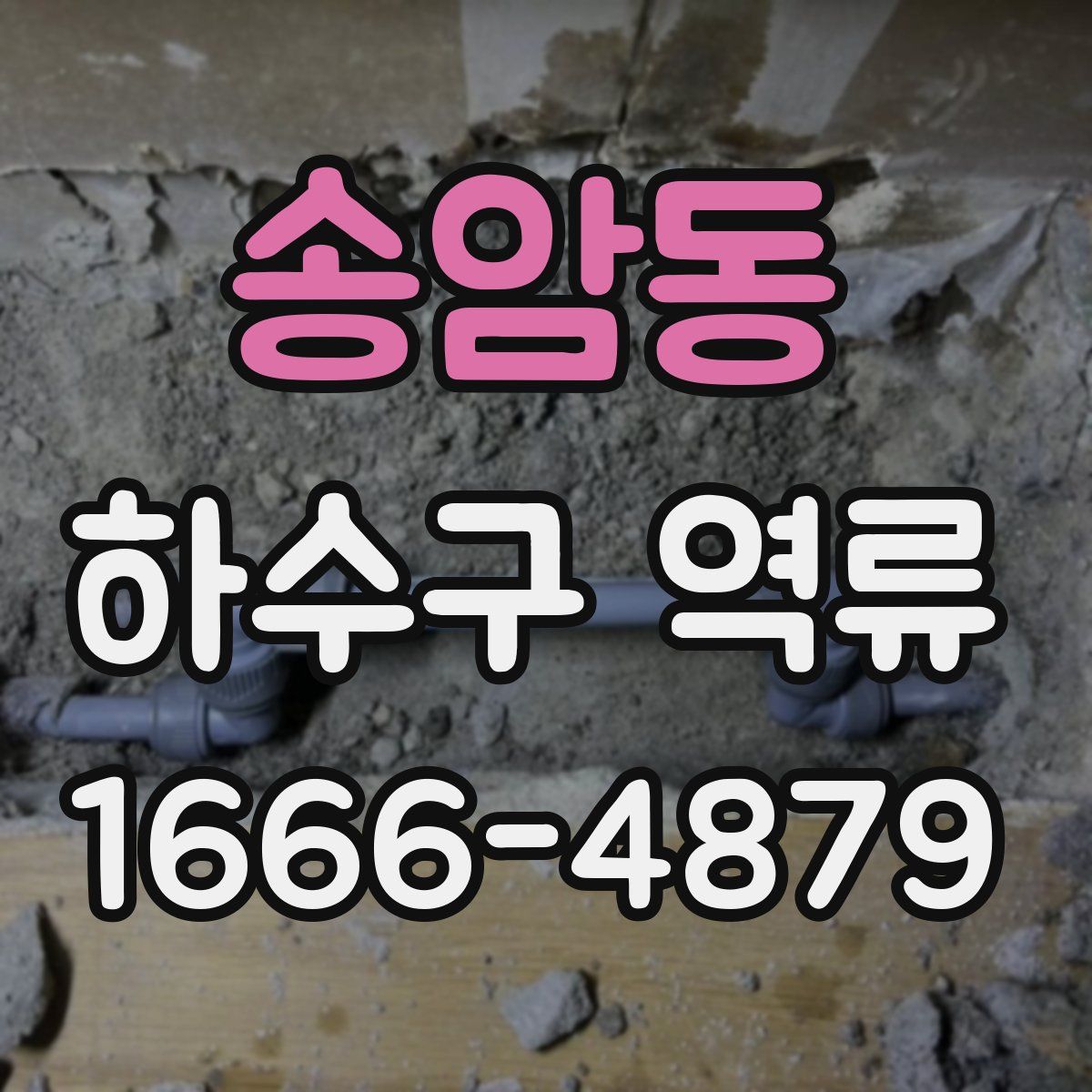 송암동 하수구 역류