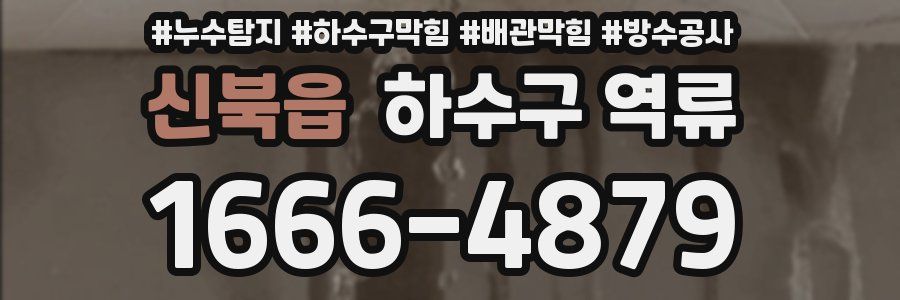 신북읍 하수구 역류