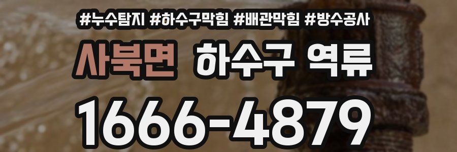 사북면 하수구 역류