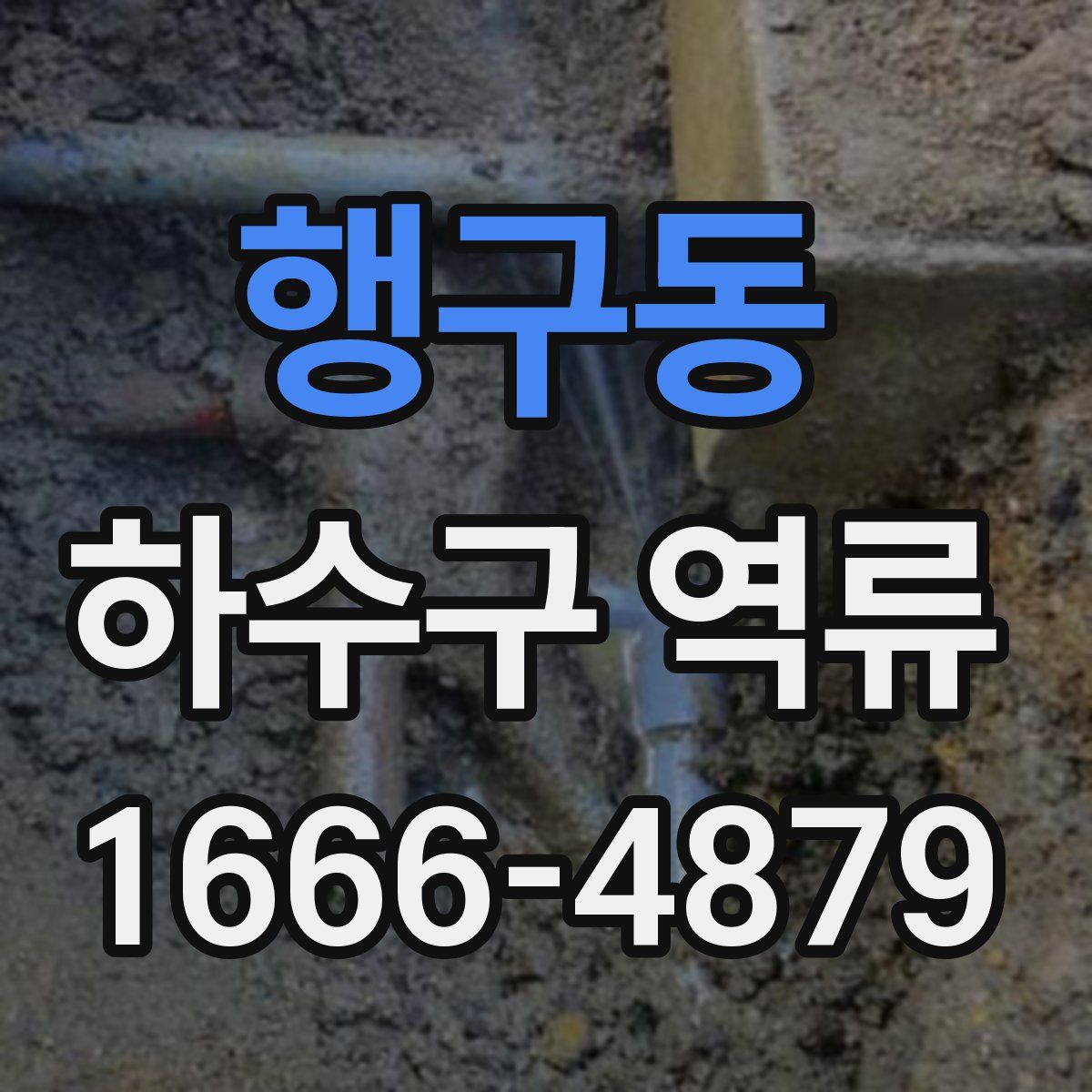 행구동 하수구 역류