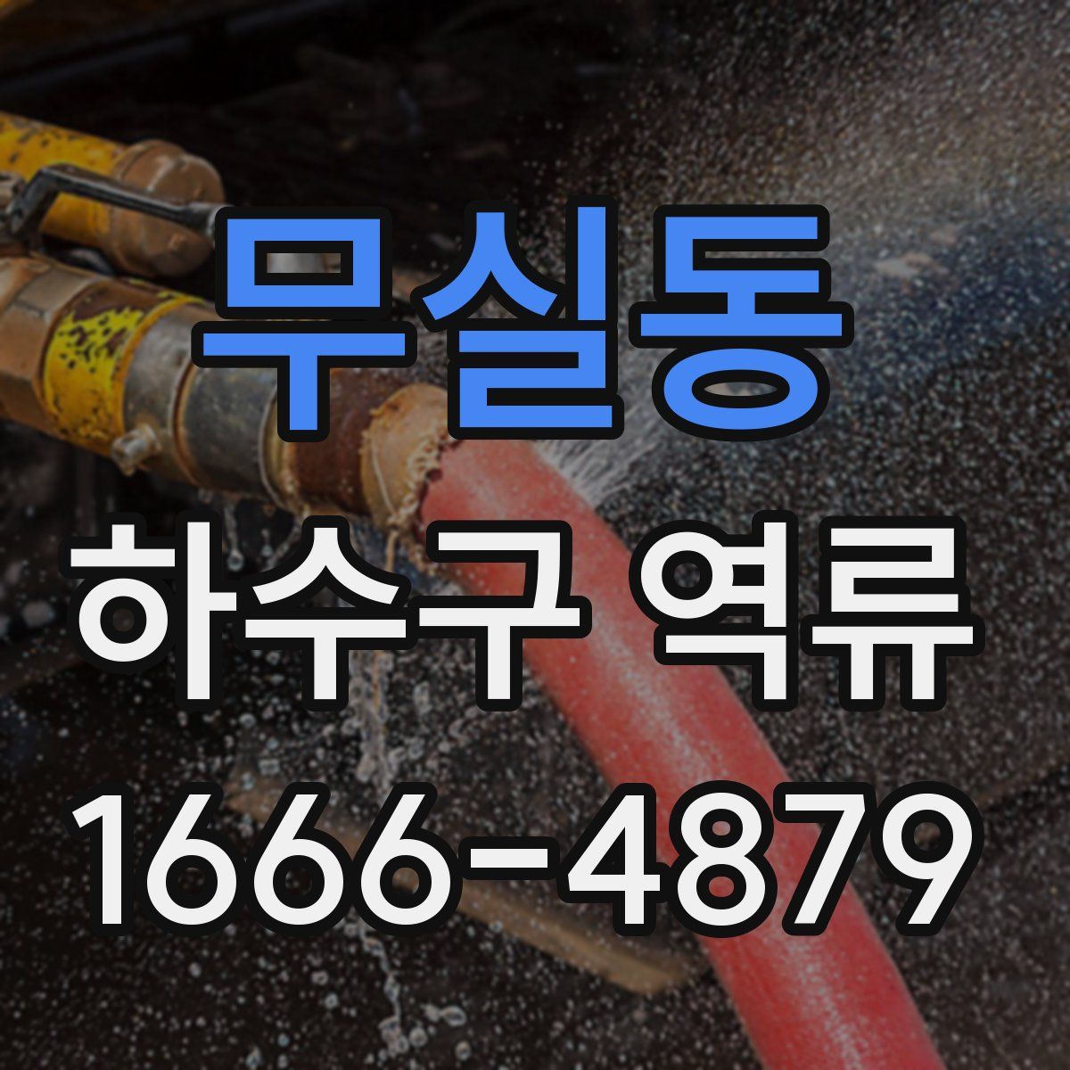 무실동 하수구 역류
