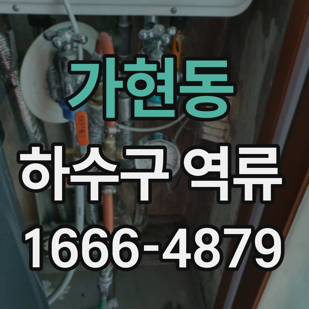 가현동 하수구 역류
