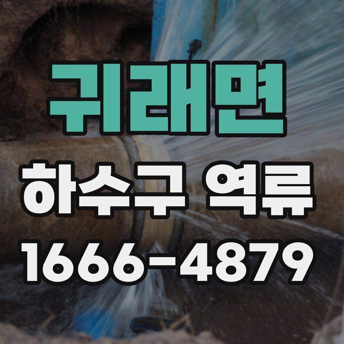 귀래면 하수구 역류