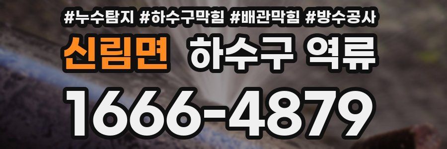 신림면 하수구 역류