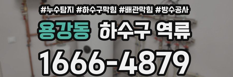 용강동 하수구 역류