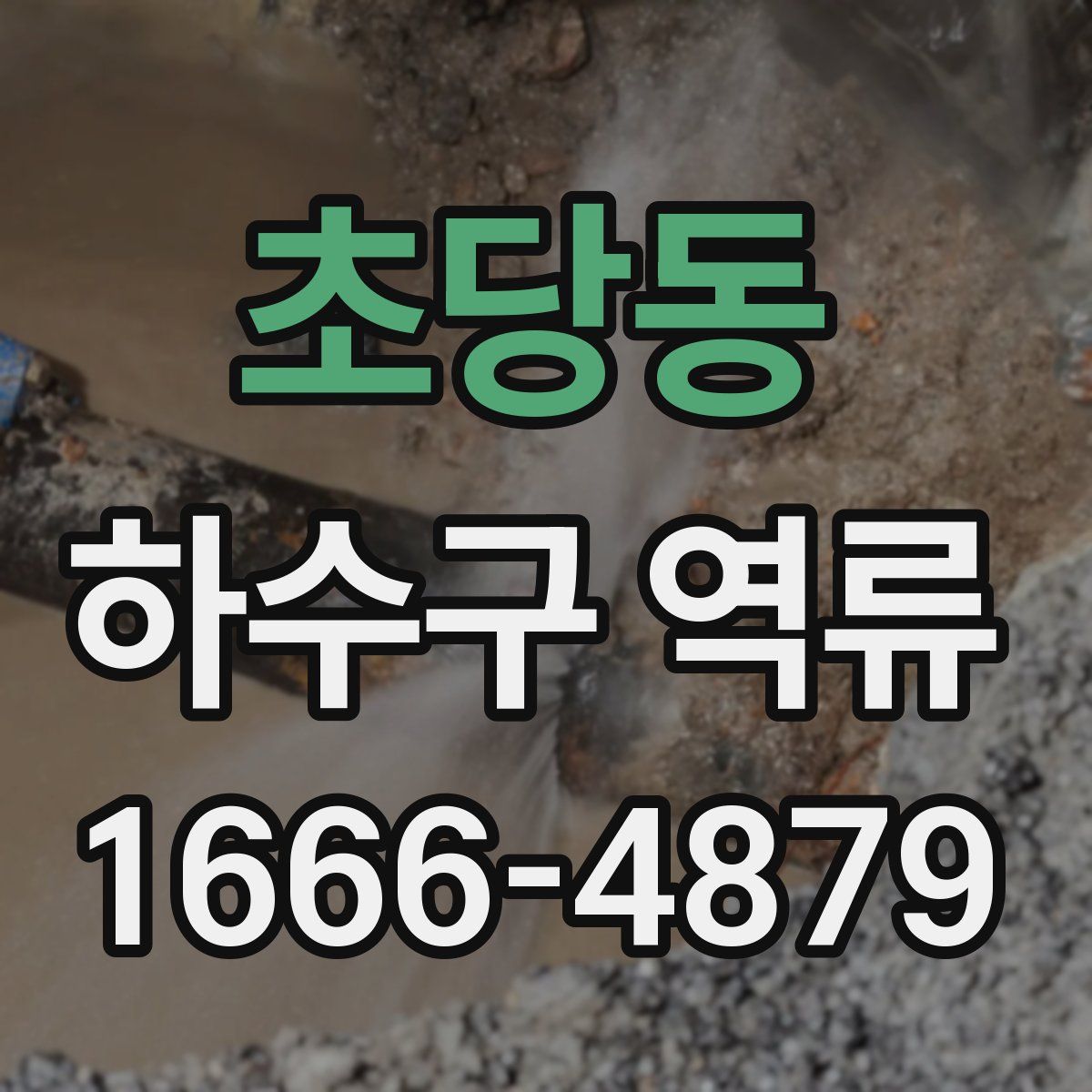 초당동 하수구 역류