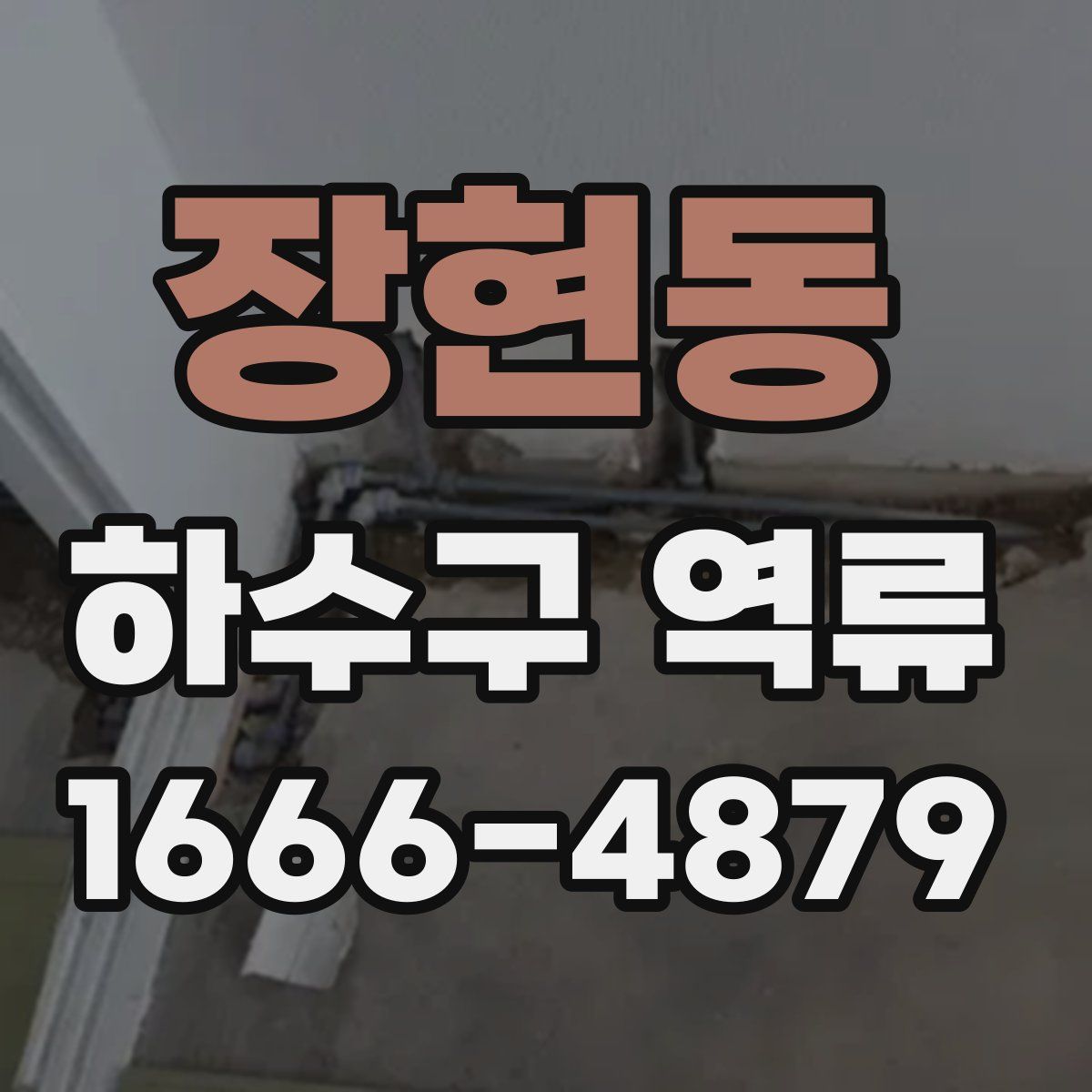 장현동 하수구 역류