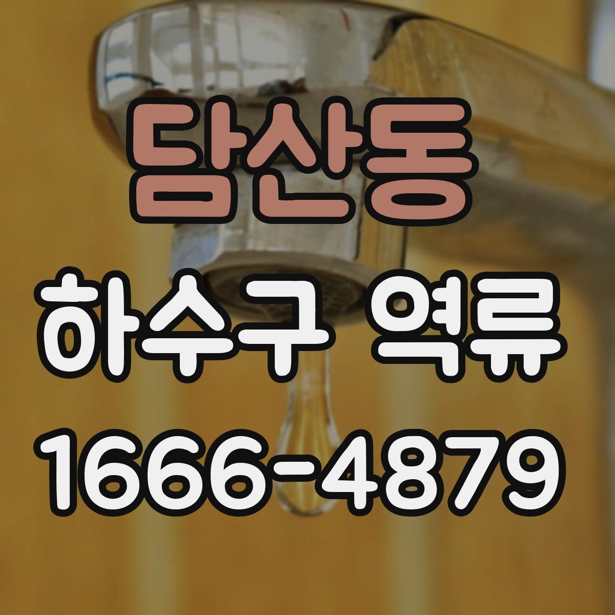 담산동 하수구 역류