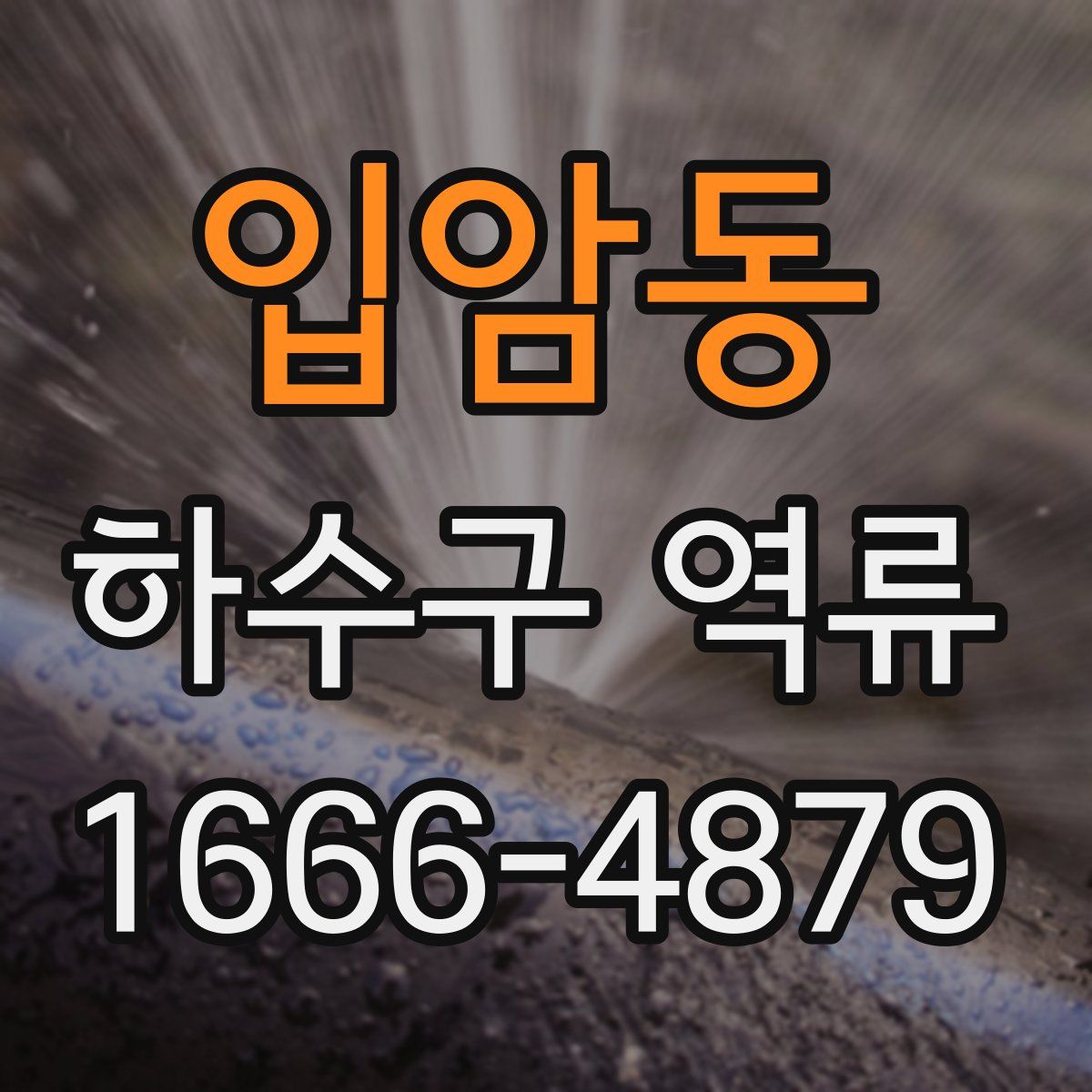 입암동 하수구 역류