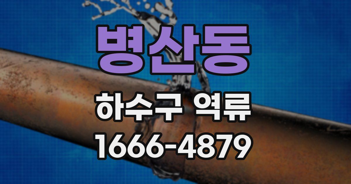 병산동 하수구 역류