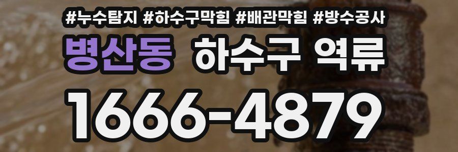 병산동 하수구 역류