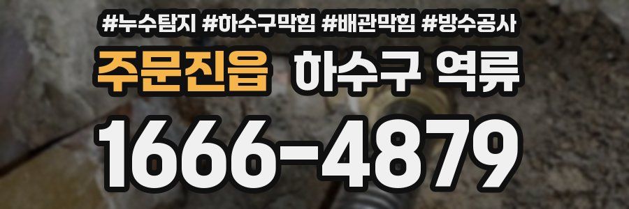 주문진읍 하수구 역류