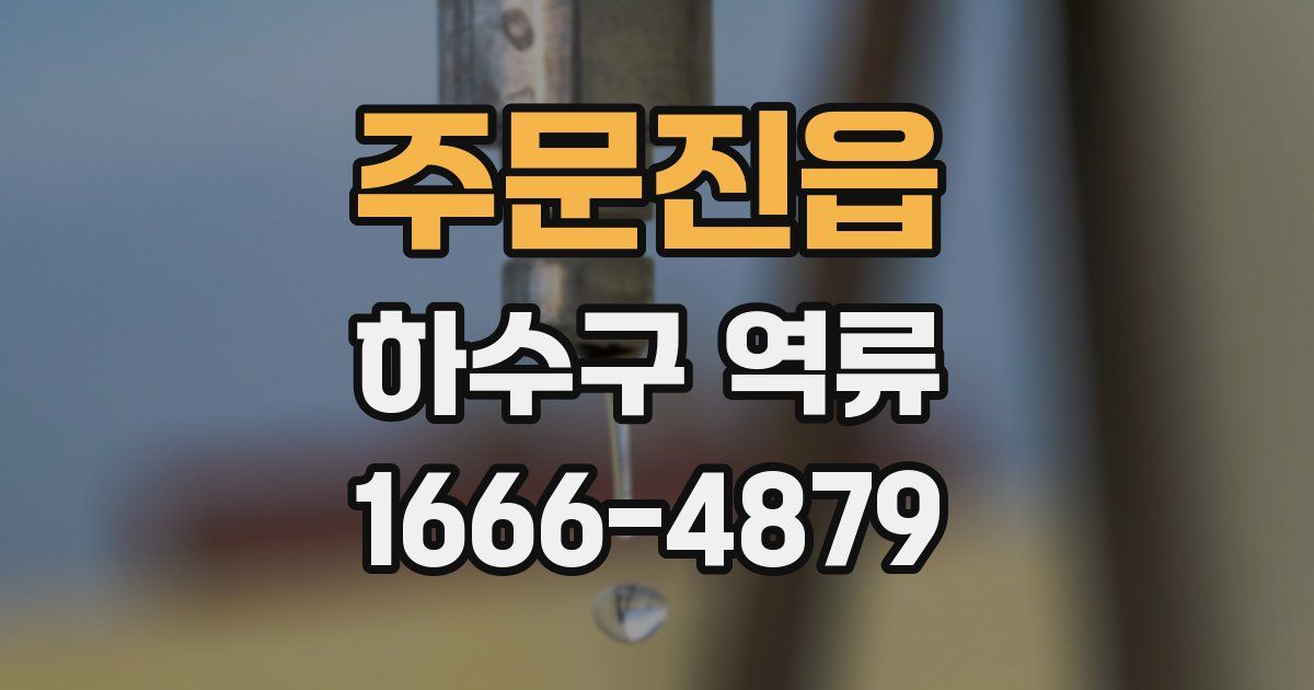 주문진읍 하수구 역류