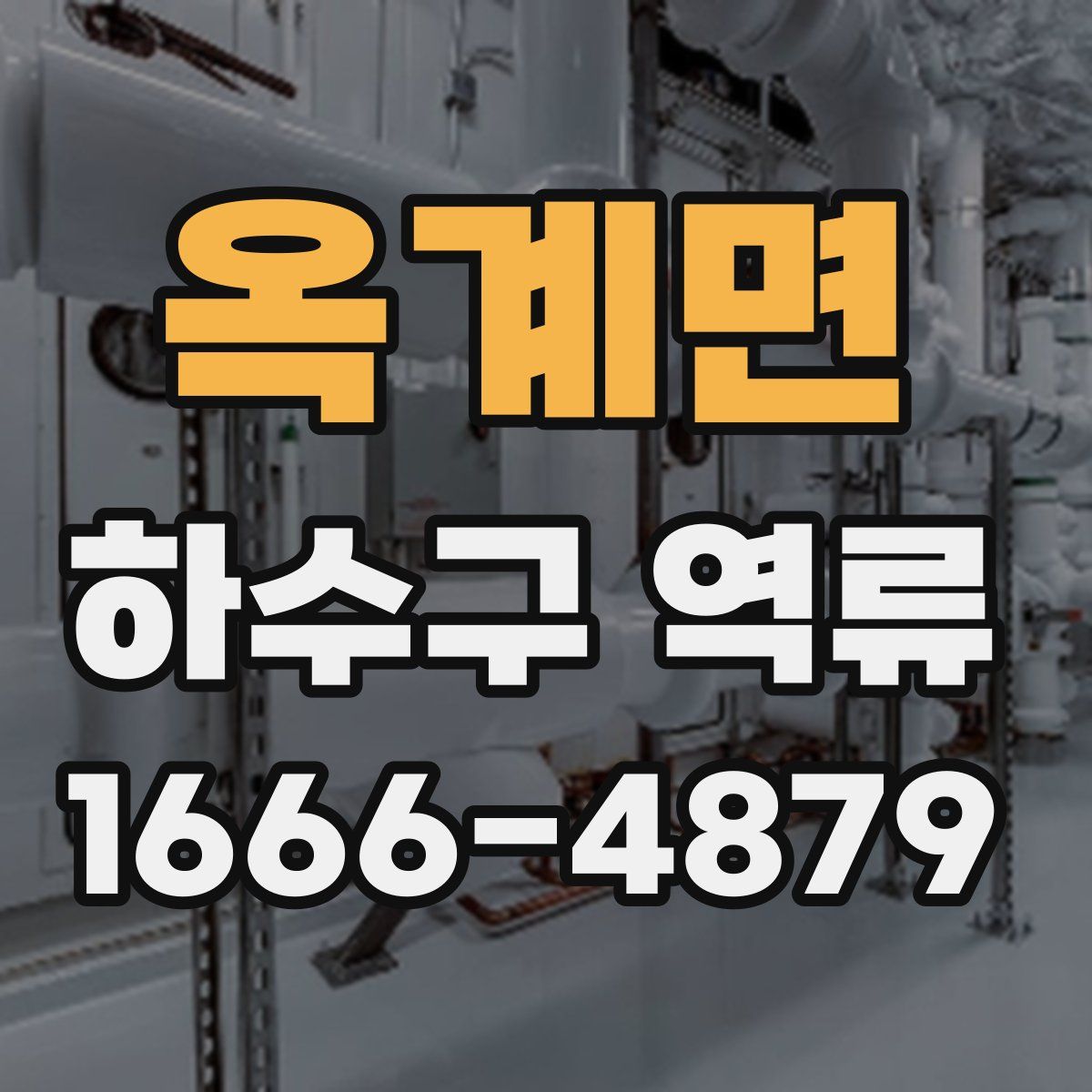 옥계면 하수구 역류
