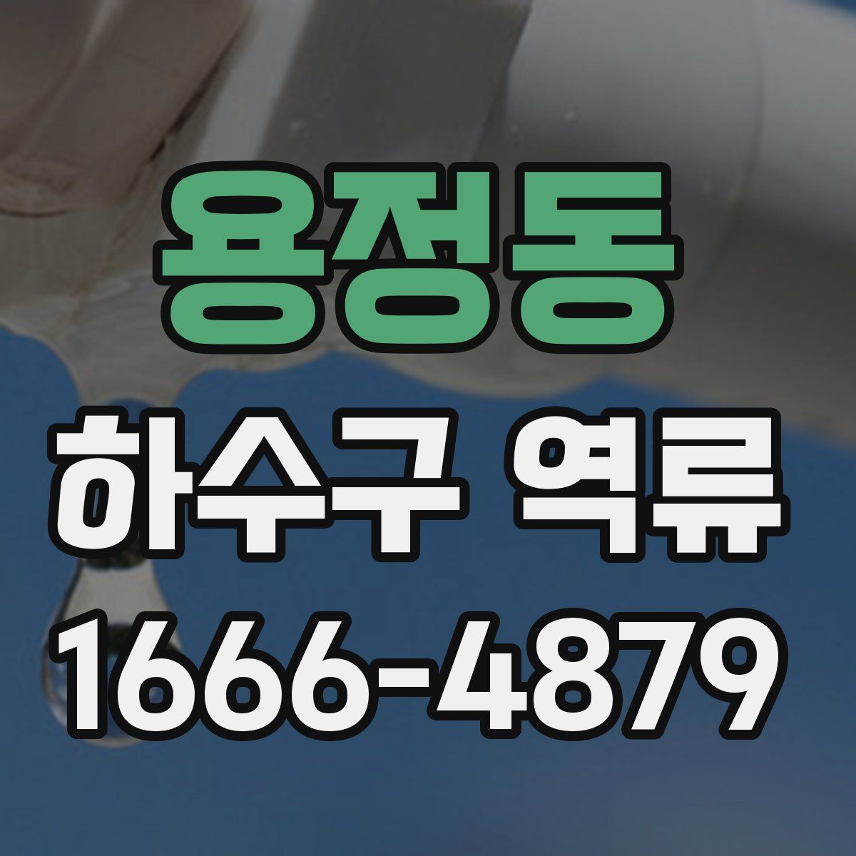 용정동 하수구 역류