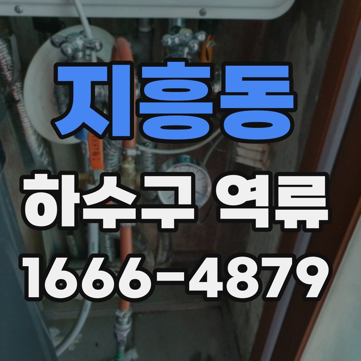 지흥동 하수구 역류