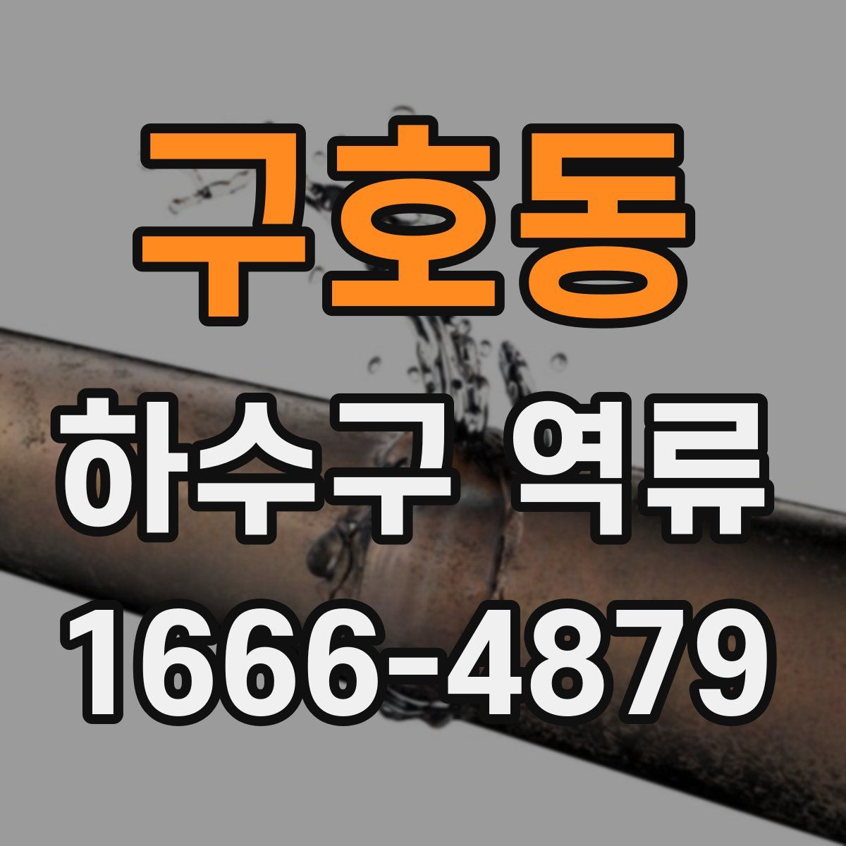 구호동 하수구 역류