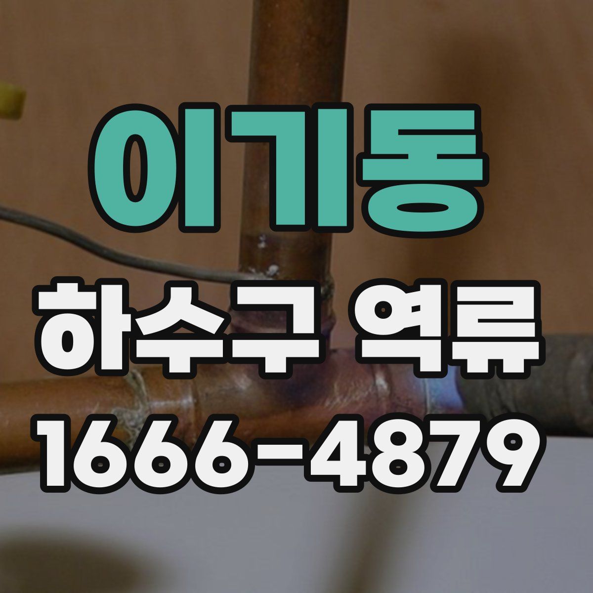 이기동 하수구 역류