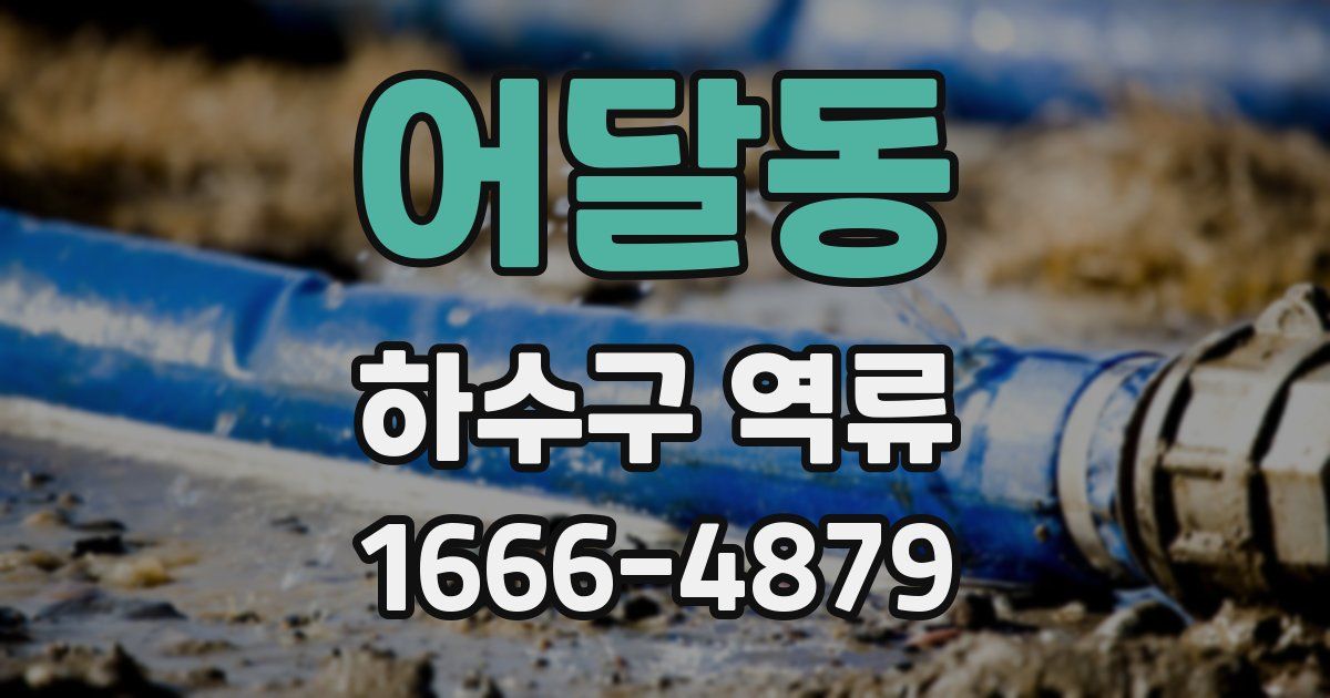 어달동 하수구 역류