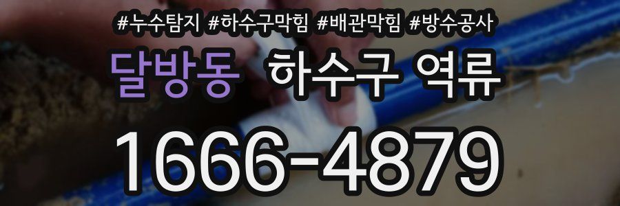 달방동 하수구 역류