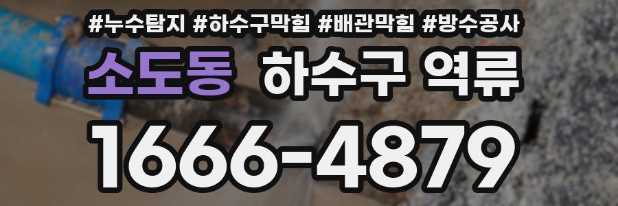 소도동 하수구 역류