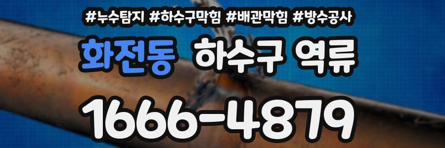 화전동 하수구 역류