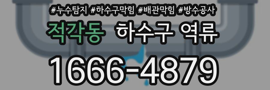 적각동 하수구 역류