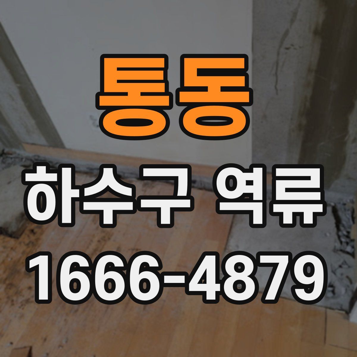 통동 하수구 역류
