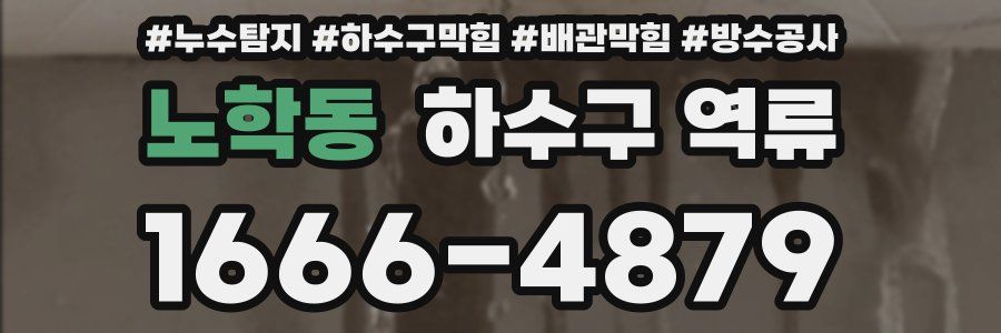 노학동 하수구 역류