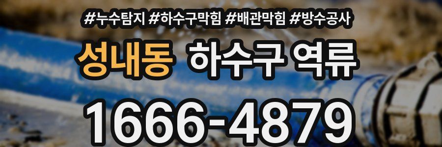 성내동 하수구 역류