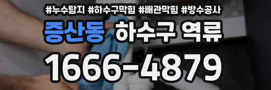 증산동 하수구 역류