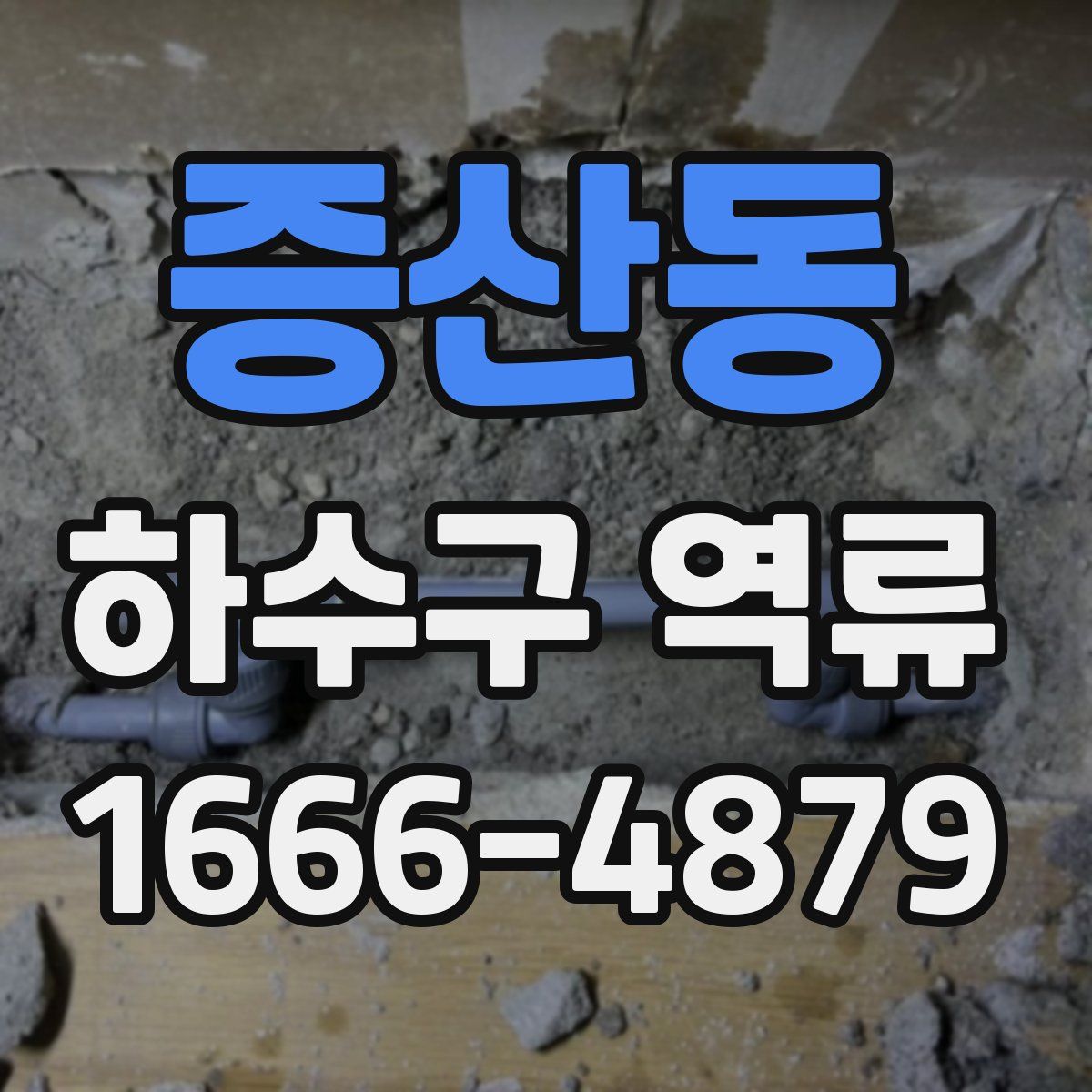 증산동 하수구 역류
