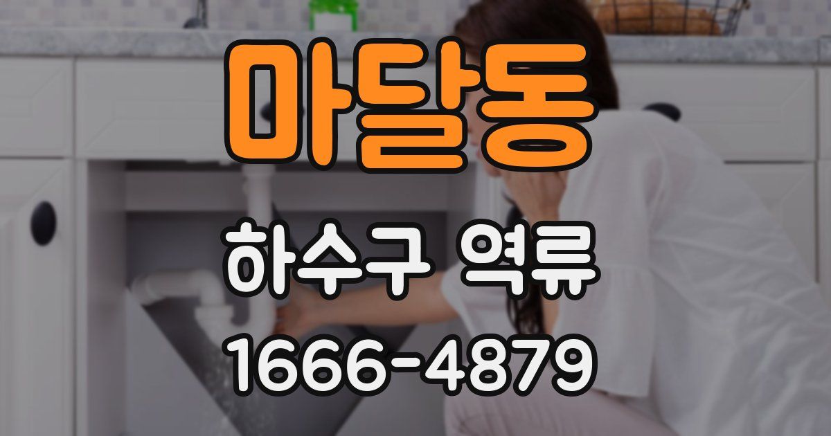 마달동 하수구 역류