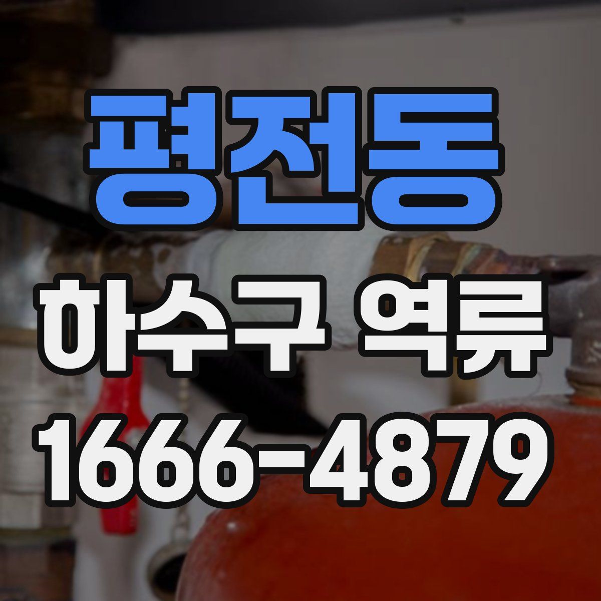 평전동 하수구 역류