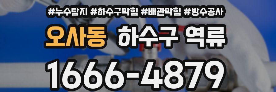 오사동 하수구 역류