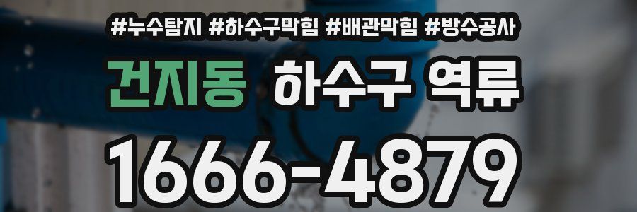건지동 하수구 역류